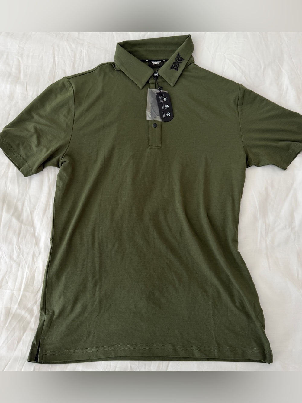 Brand New Mens PXG Tour Modal Polo Golf Size Small Retail $95 Green
